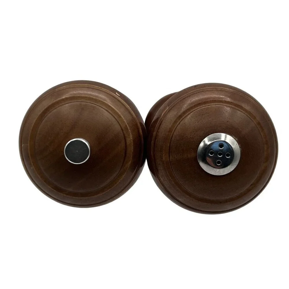 Olde Thompson Walnut Wood Vintage USA Salt Pepper Grinder Set 8.5